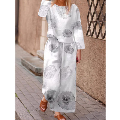 Grainflow™ | Patterned Relaxed-Fit Two-Piece Set
