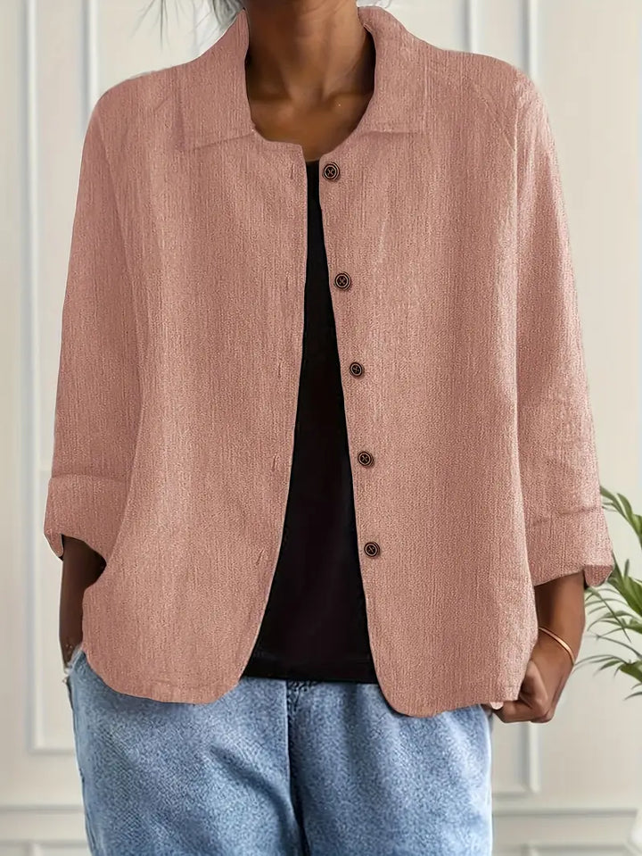 Ella | Button Front Lightweight Jacket