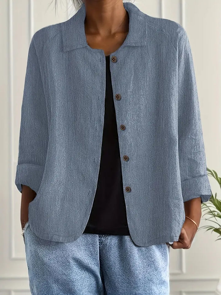 Ella | Button Front Lightweight Jacket
