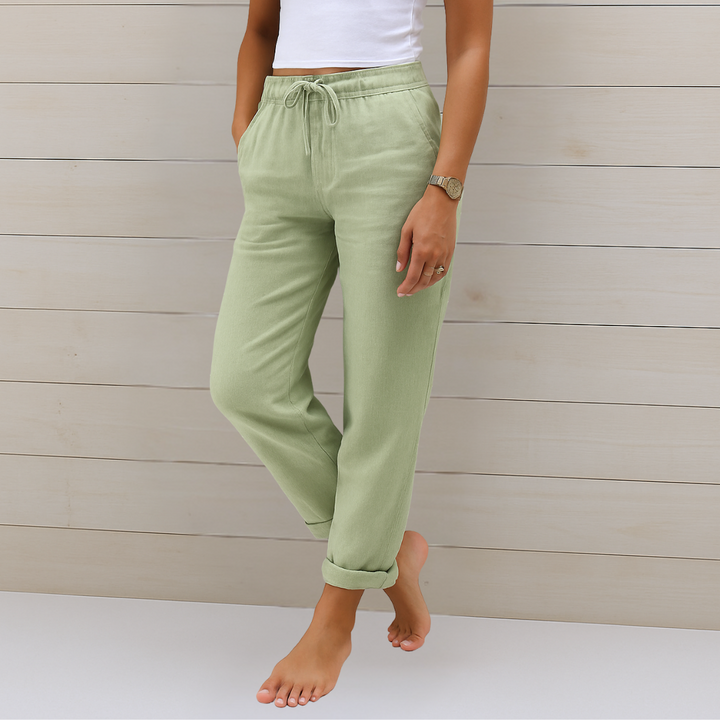 Agathe | Breathable Elastic Waist Pants