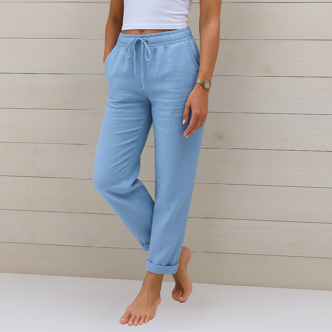 Agathe | Breathable Elastic Waist Pants