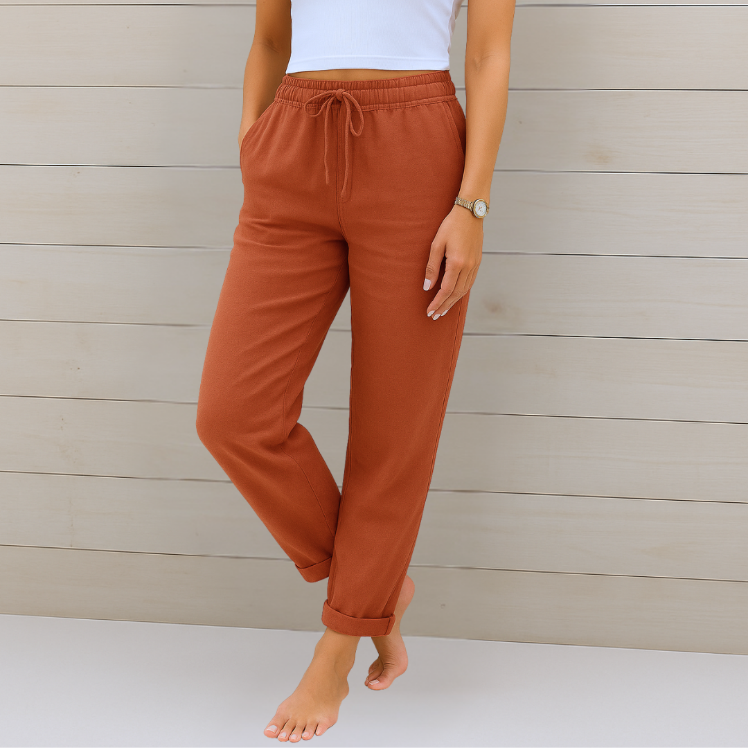 Agathe | Breathable Elastic Waist Pants