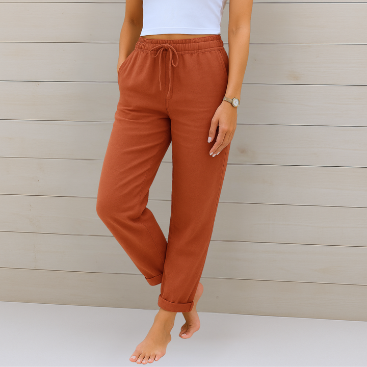 Agathe | Breathable Elastic Waist Pants
