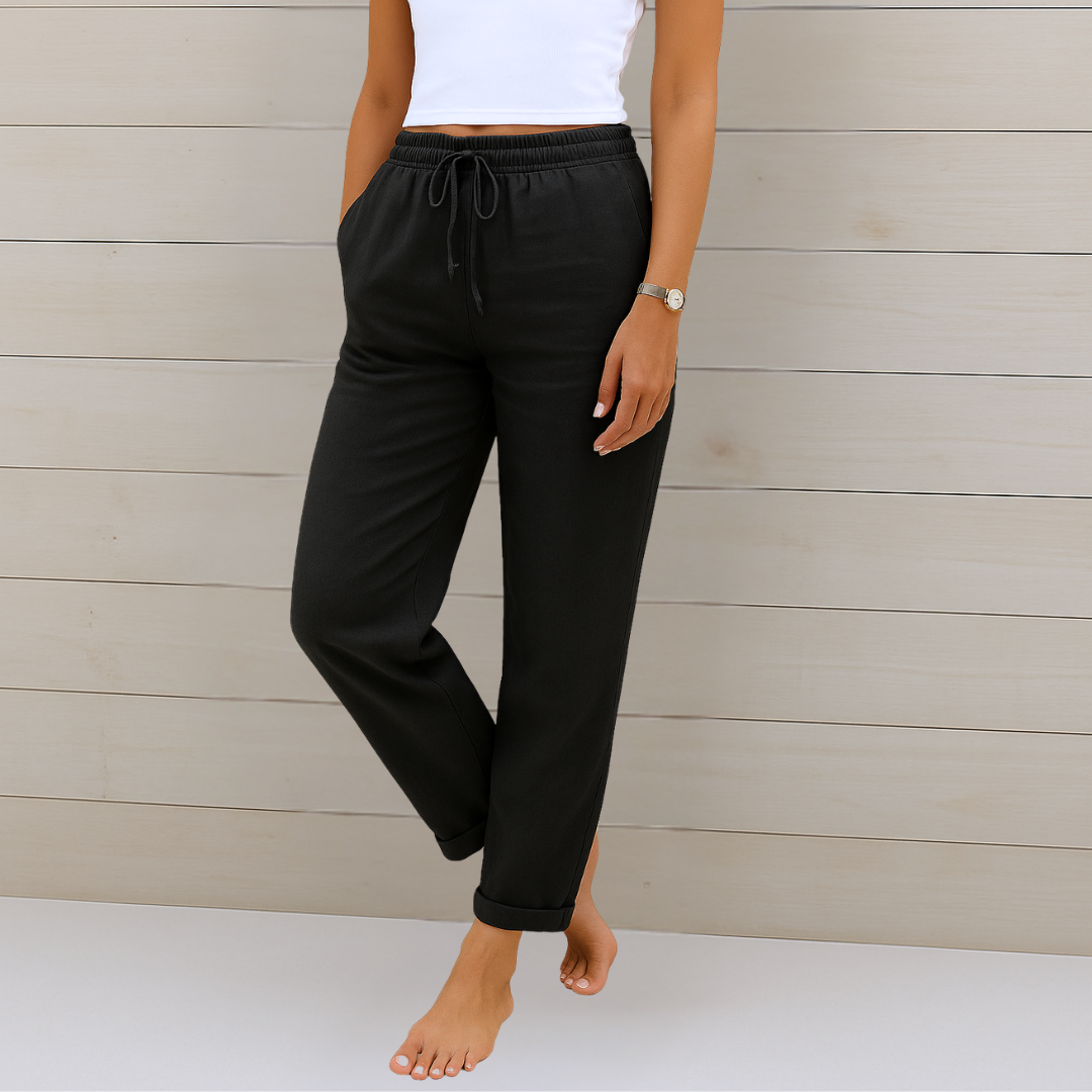 Agathe | Breathable Elastic Waist Pants