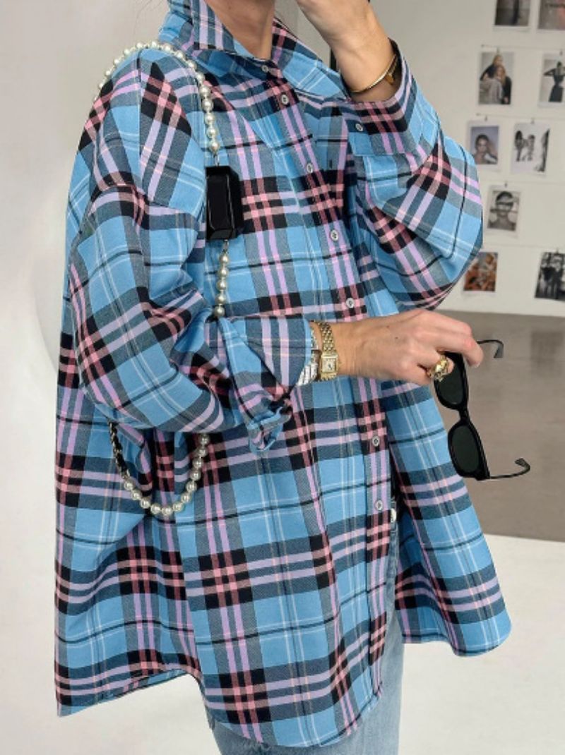 Harriet | Oversized Plaid Button-Down Shirt