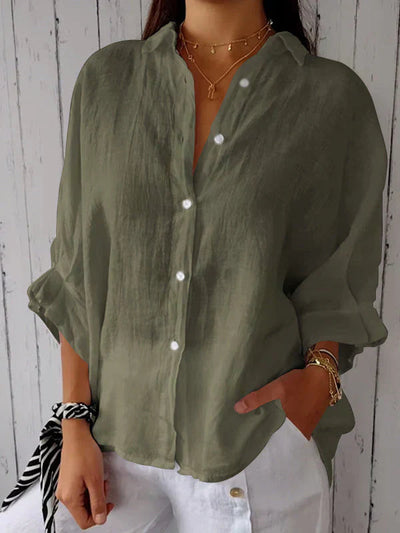 Aubrey™ | Classic Elegance Button Blouse