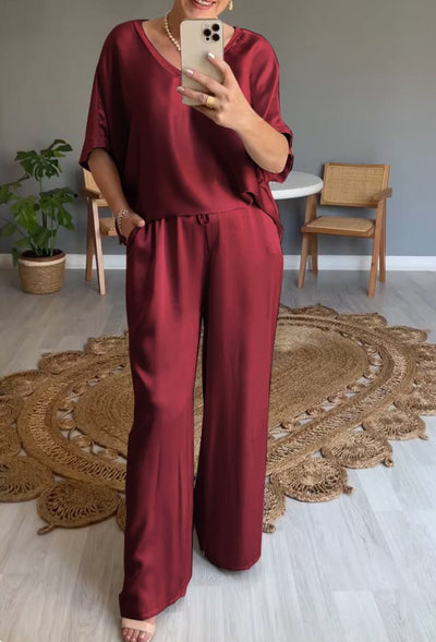 Leona – Flowy Elegance Two-Piece Set
