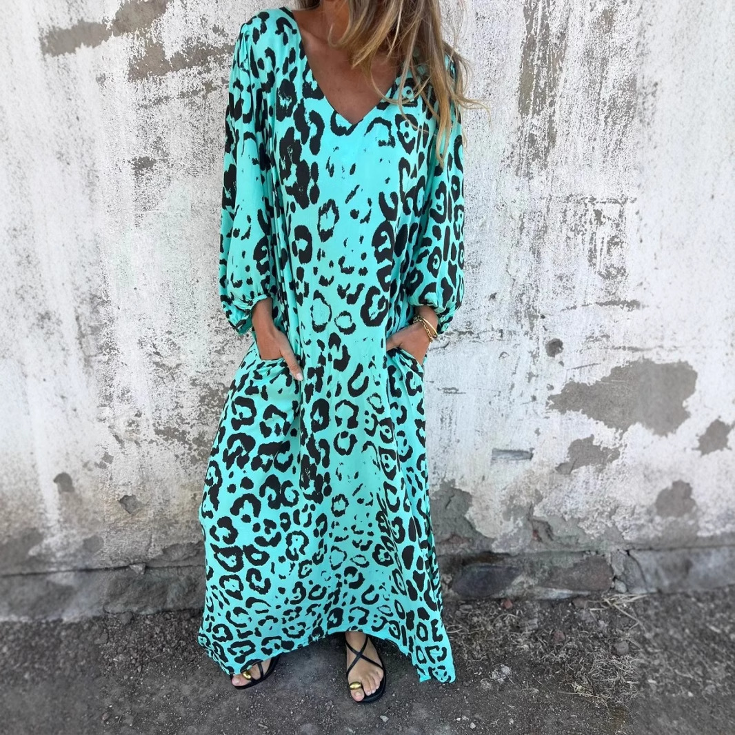 Fabienne | Leopard Print Midi Dress