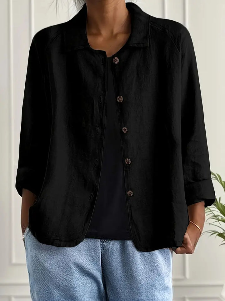 Ella | Button Front Lightweight Jacket
