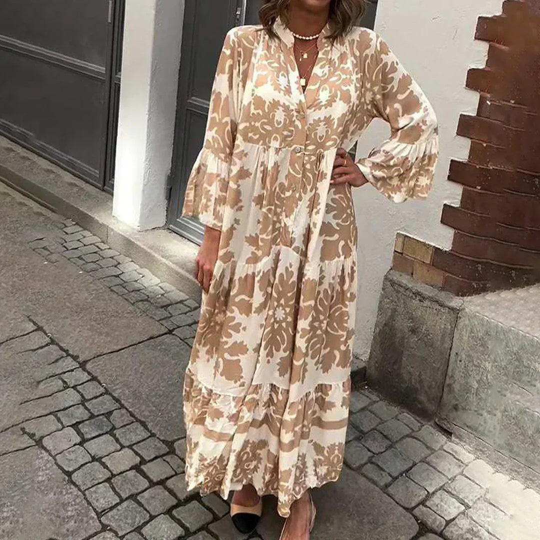 Ottoline | Printed Boho Maxi Dress