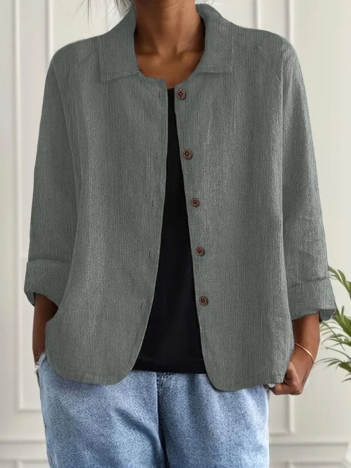 Ella | Button Front Lightweight Jacket