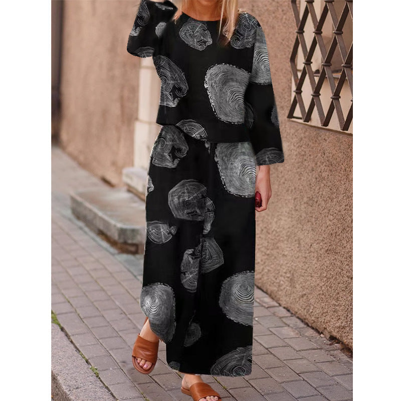 Grainflow™ | Patterned Relaxed-Fit Two-Piece Set