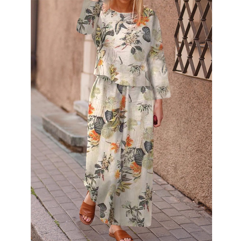 Grainflow™ | Patterned Relaxed-Fit Two-Piece Set
