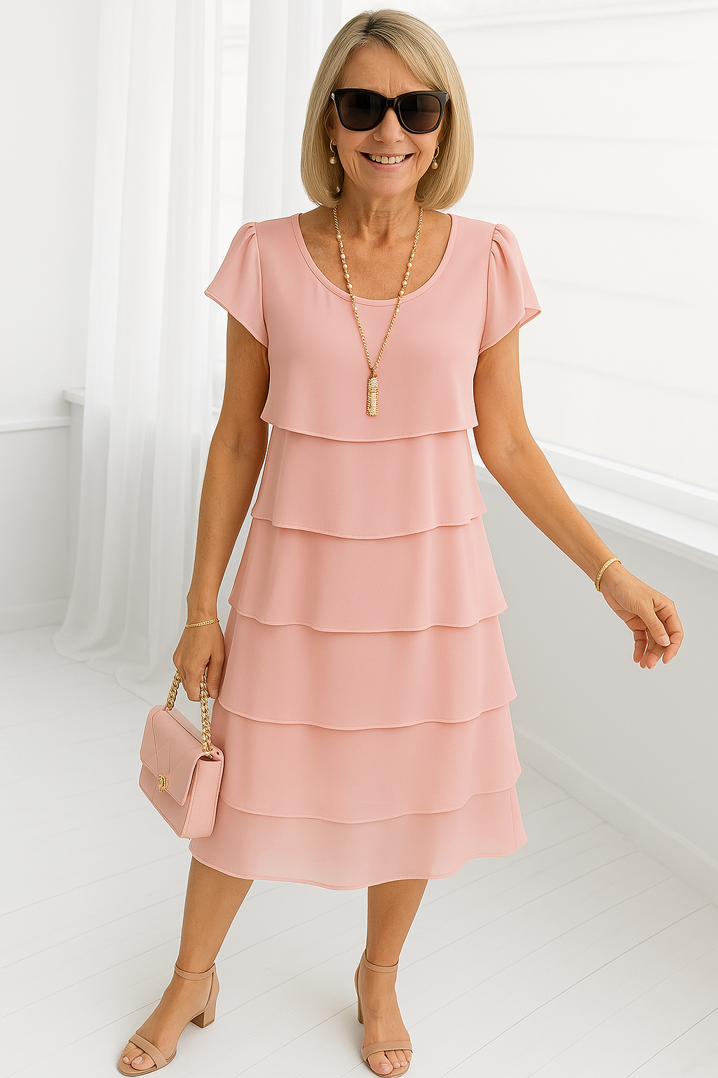 Florence | Layered Midi Dress