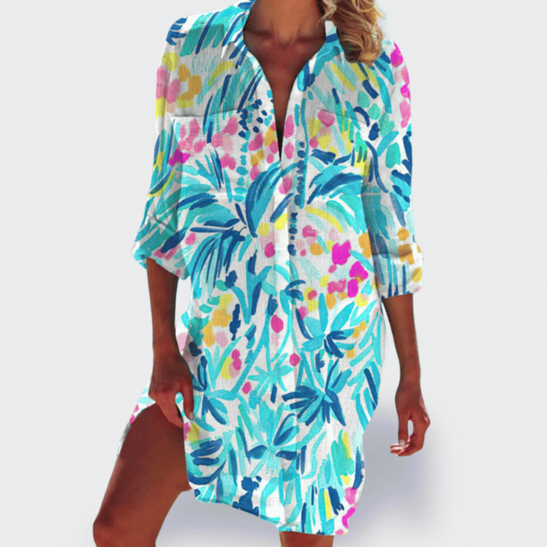 Marguerite | Colourful Lightweight Summer Dress