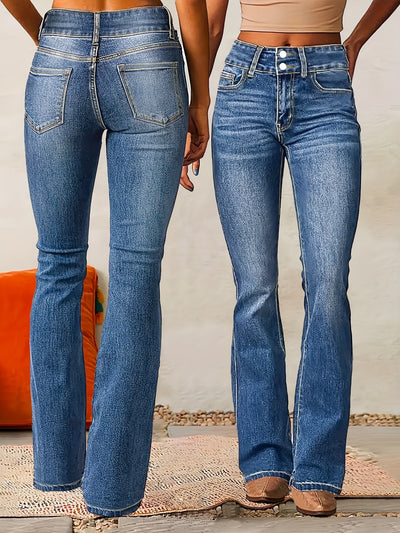 Nova High-Waisted Flared Trousers