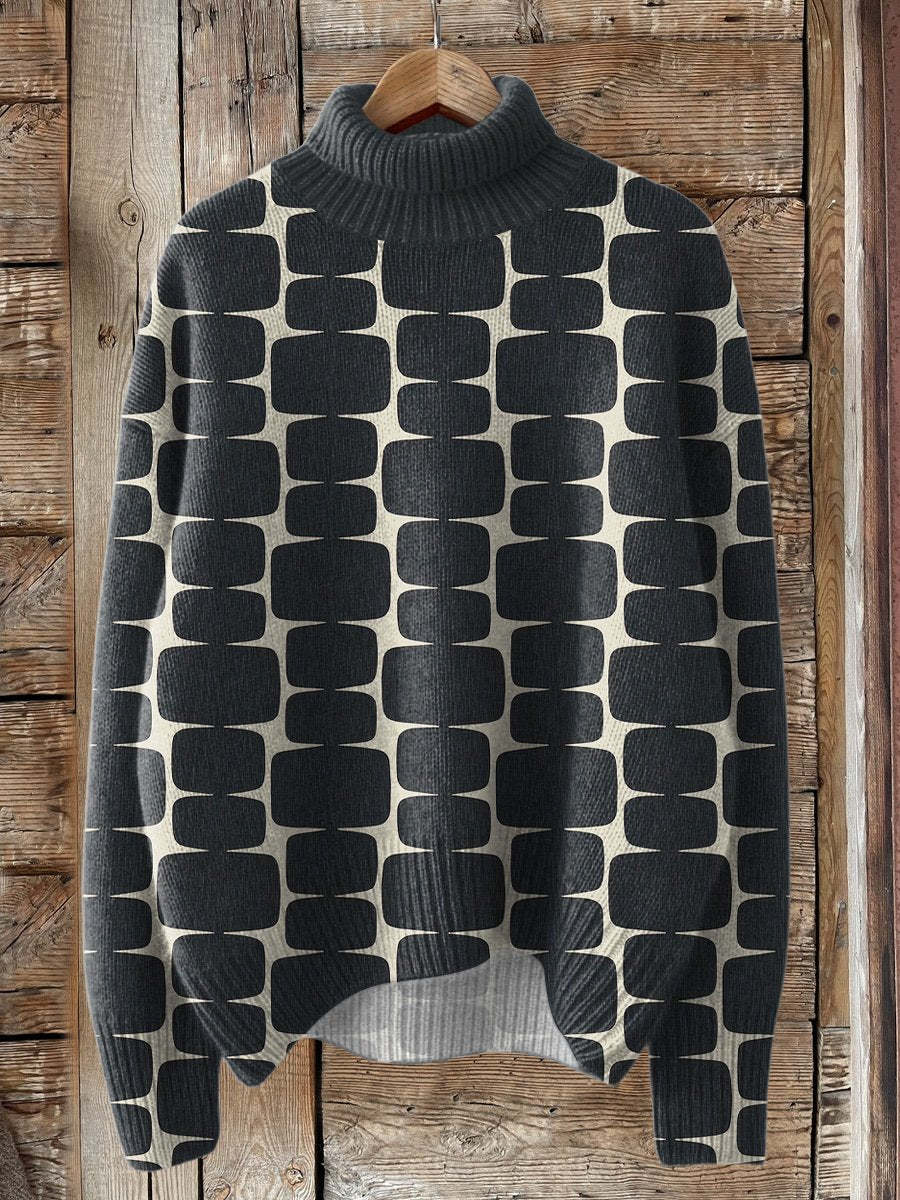 Adinda Vivid and Colorful Turtleneck Sweater