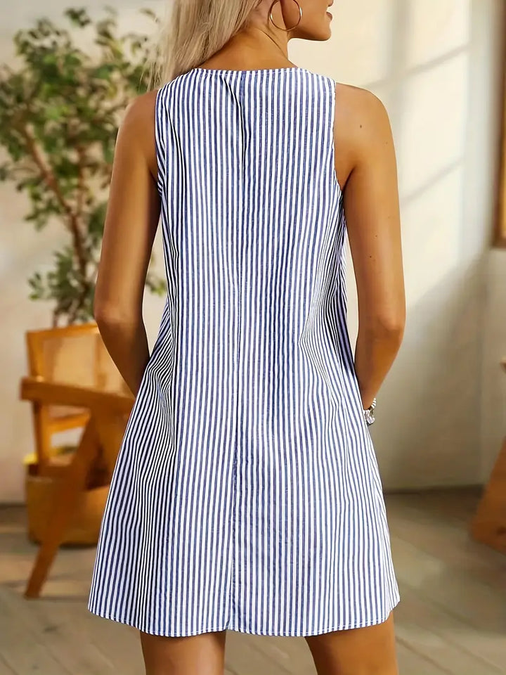 Josephine | Striped Lightweight Short Dress