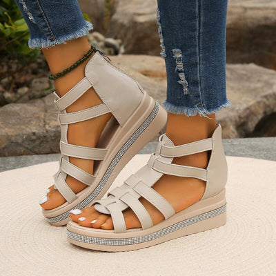 STRAVIA™ | Luxe Comfort Rhinestone Sandals