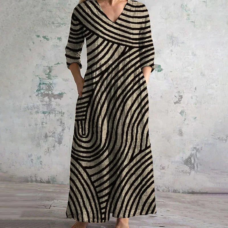 Elodie Maren Vintage Striped Dress