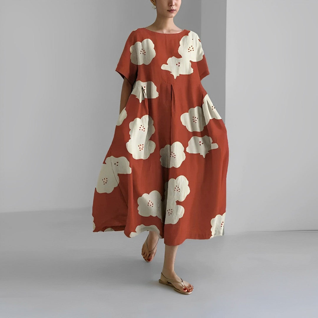 Rosamund | Bohemian Floral Print Dress