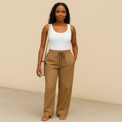 Soleil™ | Linen Wide Pants