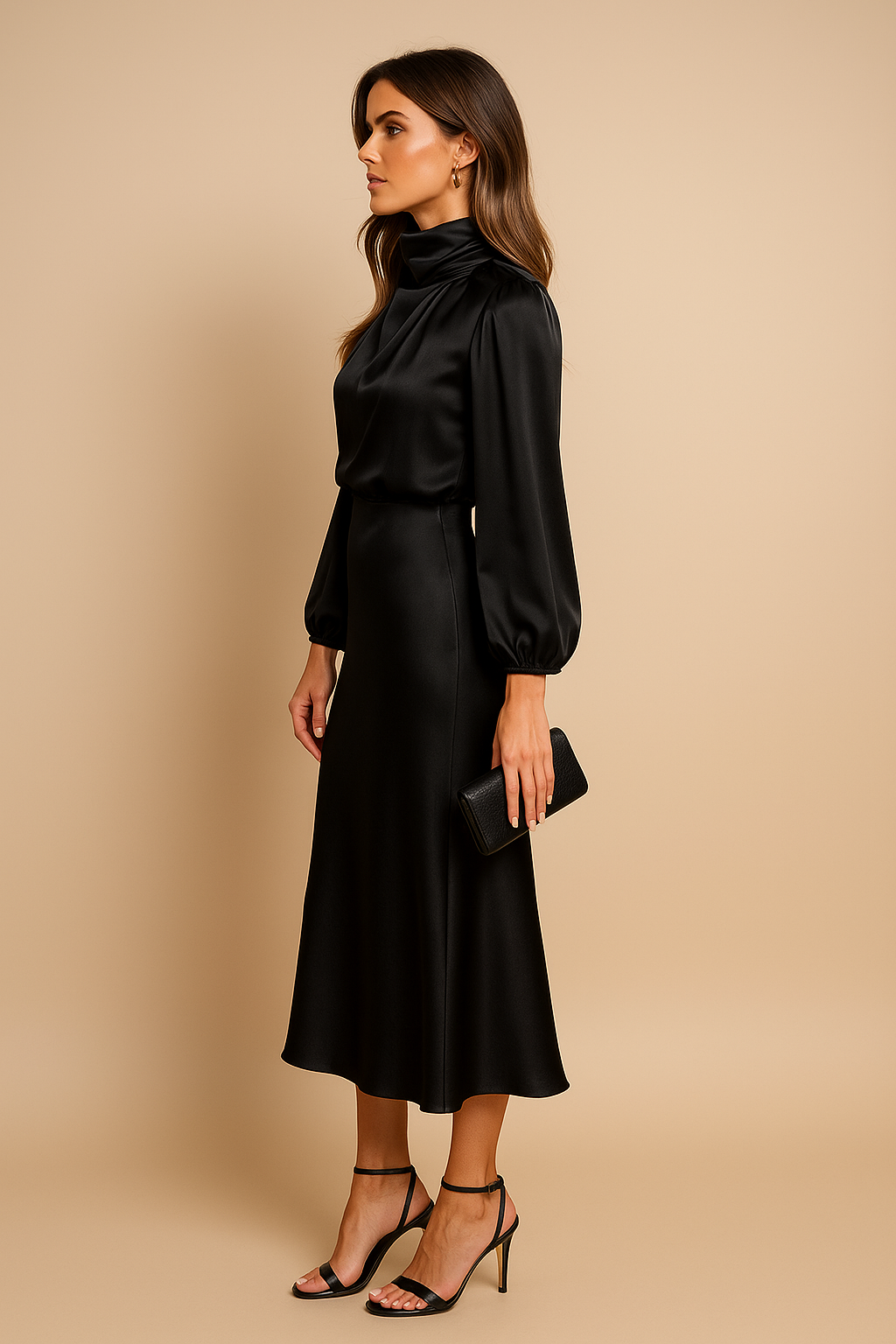 Aurelia | High-Waist Midi Dress