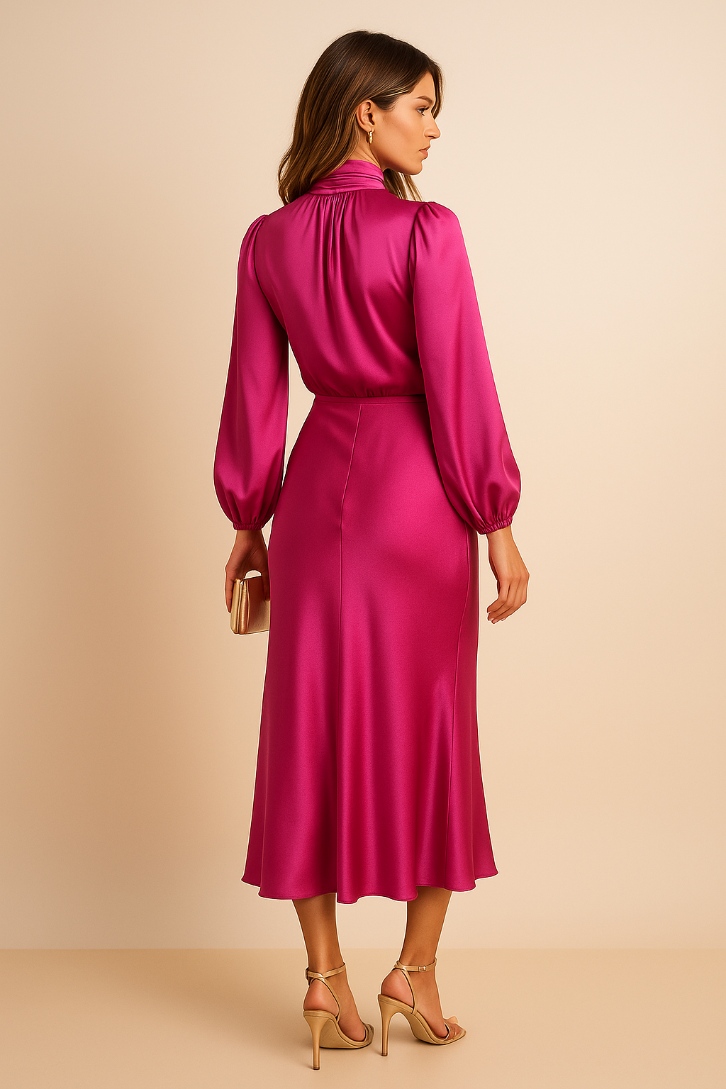 Aurelia | High-Waist Midi Dress