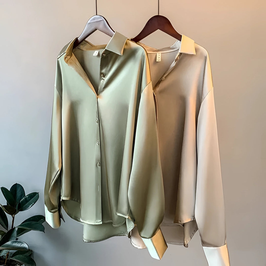 Rosamund | Silk Button-Up Blouse