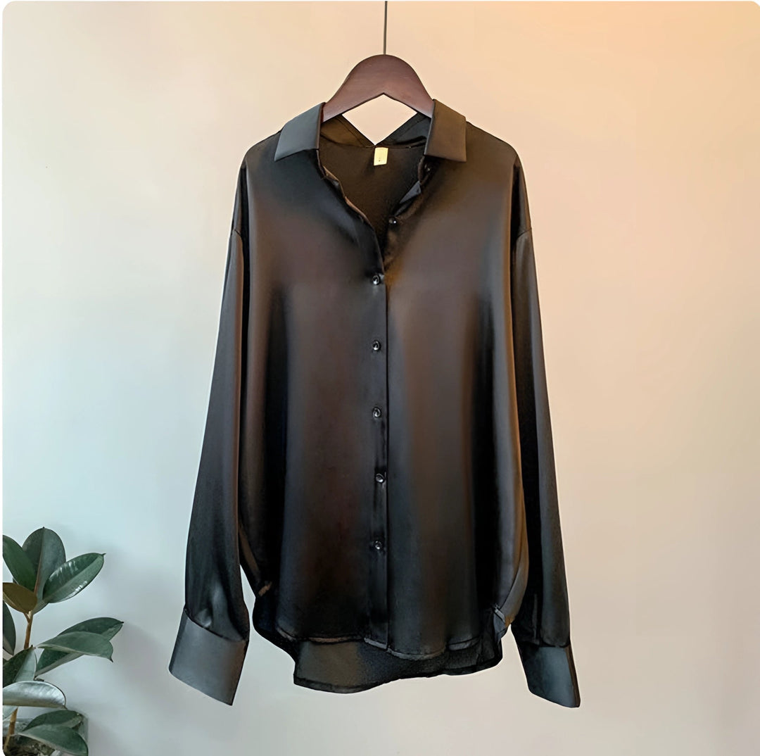 Rosamund | Silk Button-Up Blouse