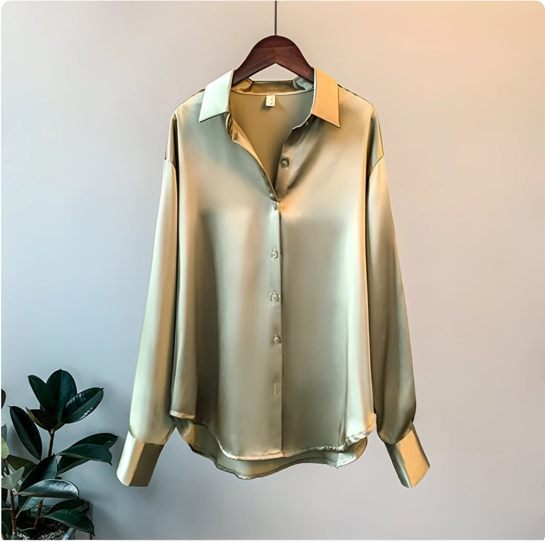 Rosamund | Silk Button-Up Blouse