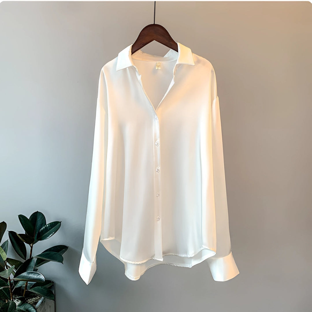 Rosamund | Silk Button-Up Blouse