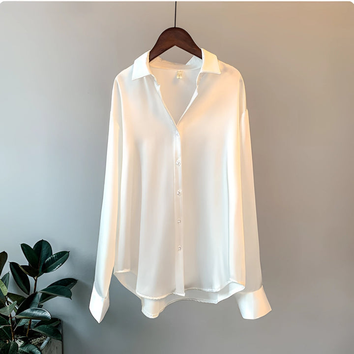 Rosamund | Silk Button-Up Blouse