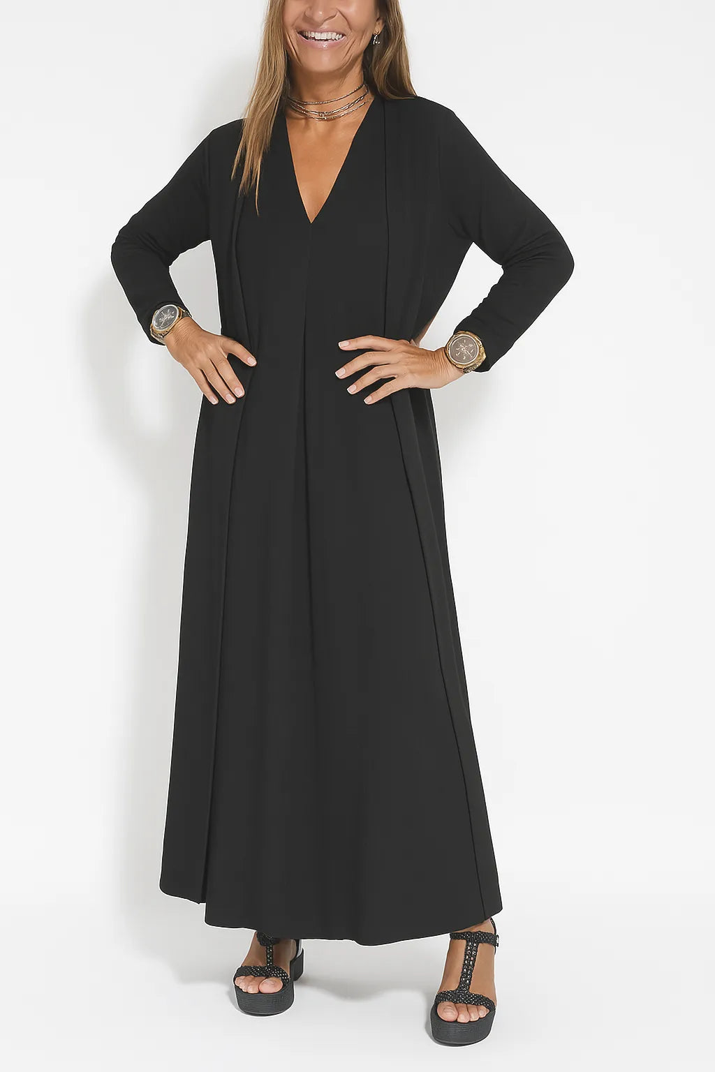 Seraphina Elegant Dress+ FREE Cardigan