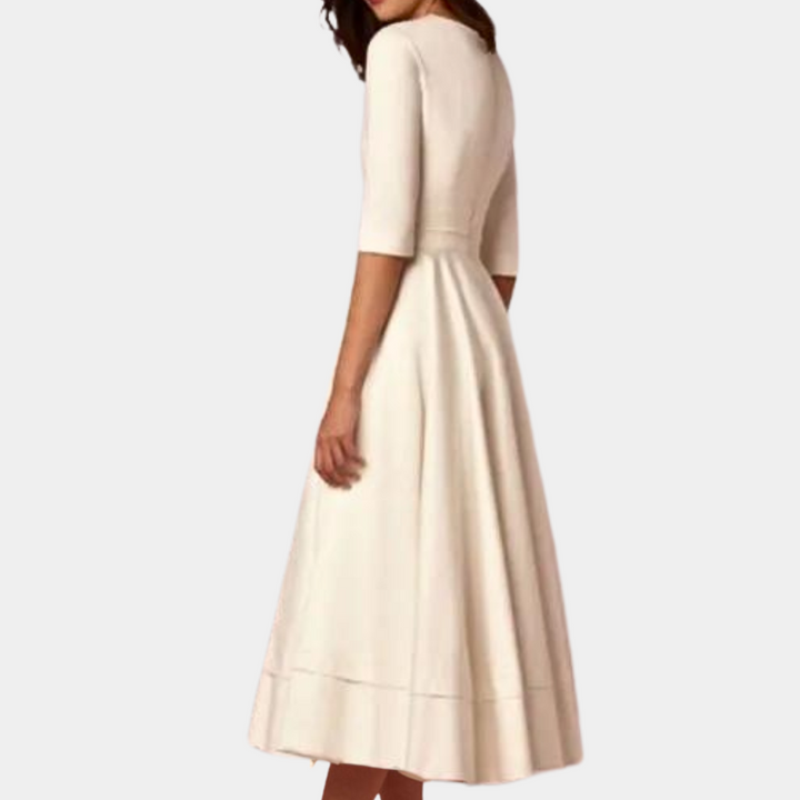 Vesna | Classic A-Line Midi Dress