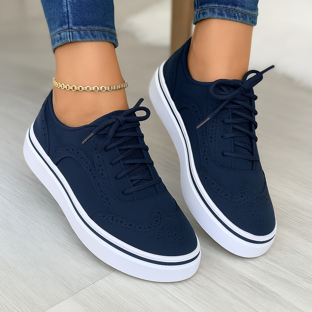 StreetMuse™ | Platform Everyday Lace-Up Sneakers