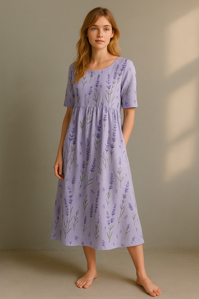 Solara™ Floral Relaxed Midi Dress