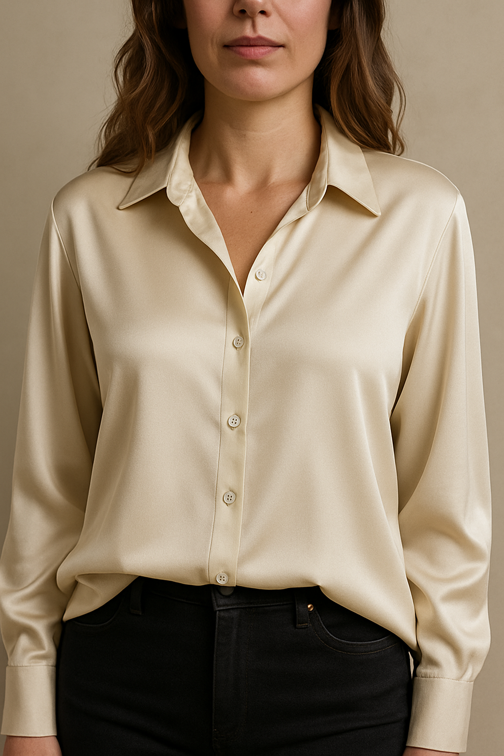 LUNÉA™ | Luxe Satin Retro Shirt