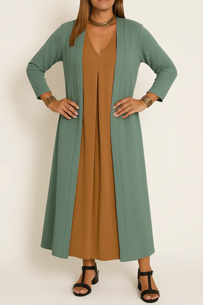 Seraphina Elegant Dress+ FREE Cardigan