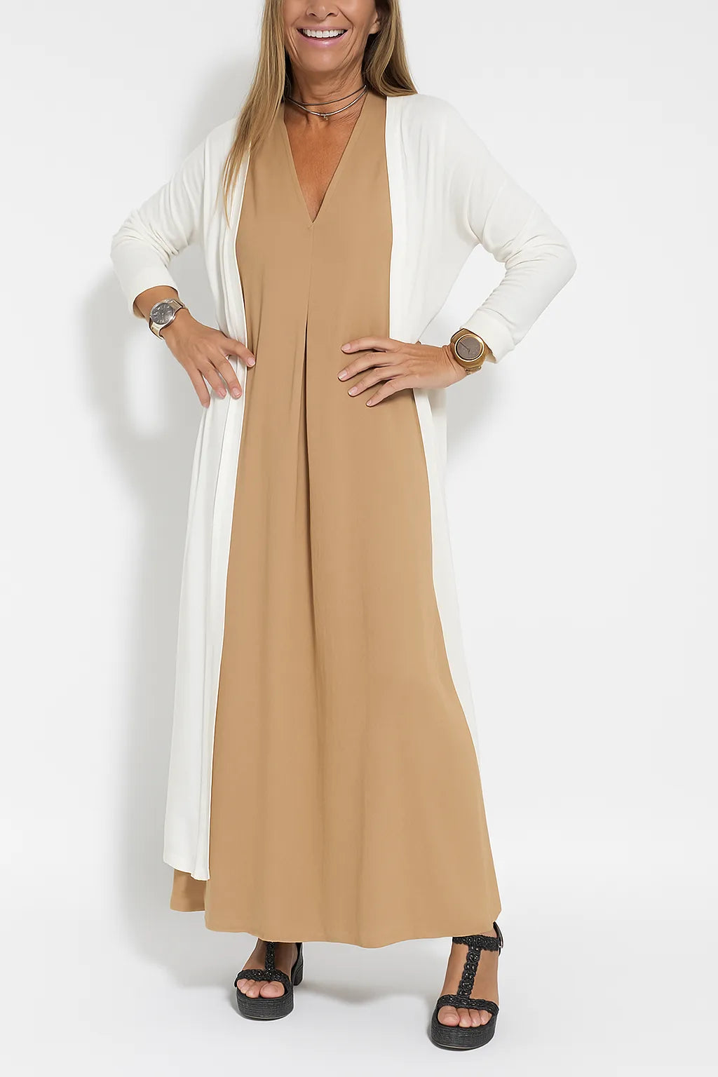 Seraphina Elegant Dress+ FREE Cardigan