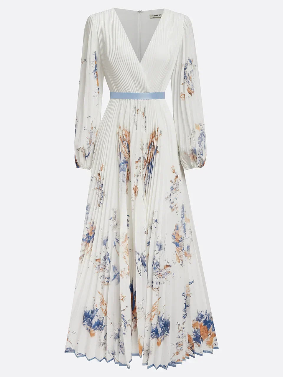 Anneliese | V-Neck Puff Sleeve Maxi Dress