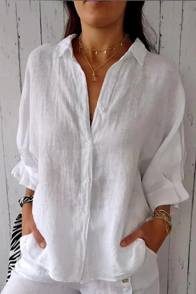 Aubrey™ | Classic Elegance Button Blouse