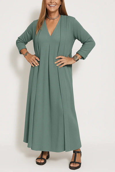 Seraphina Elegant Dress+ FREE Cardigan