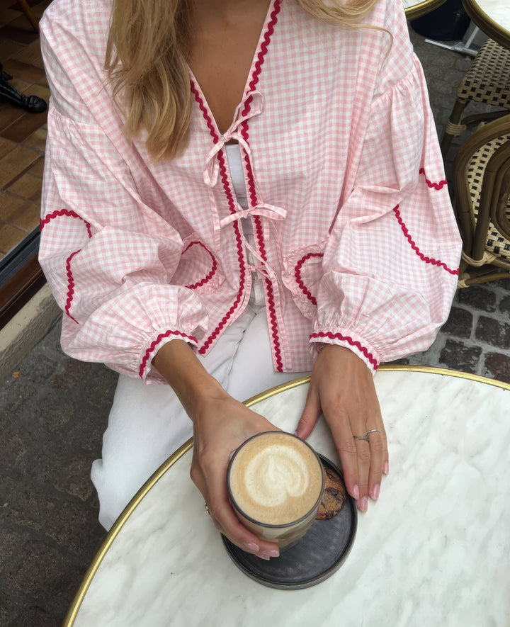 Gracie | Heart Pocket Blouse