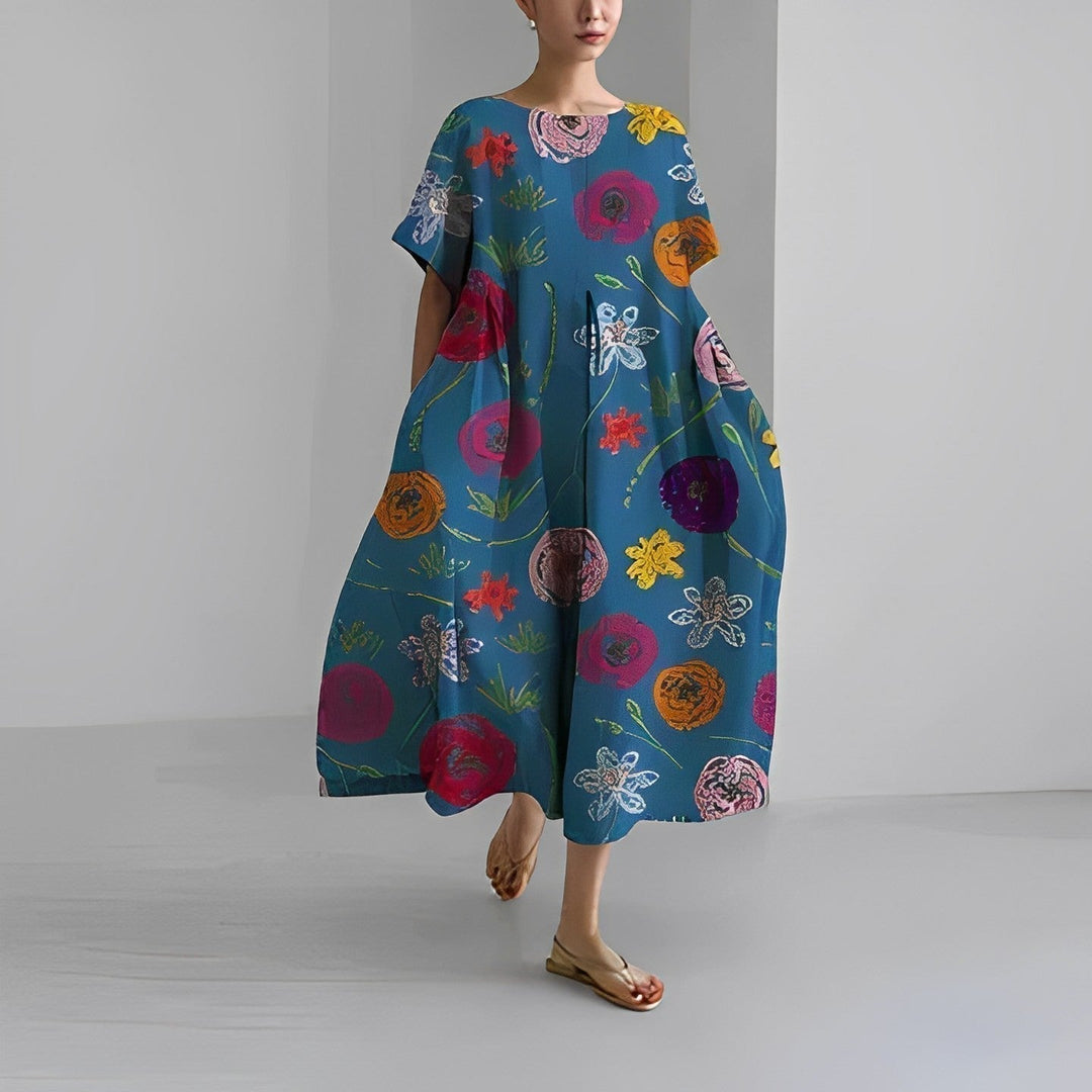 Rosamund | Bohemian Floral Print Dress