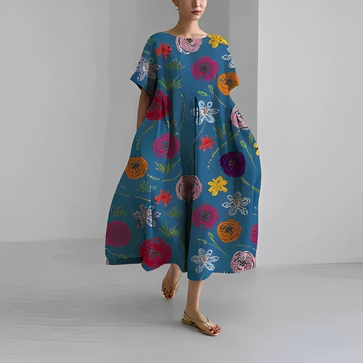 Rosamund | Bohemian Floral Print Dress