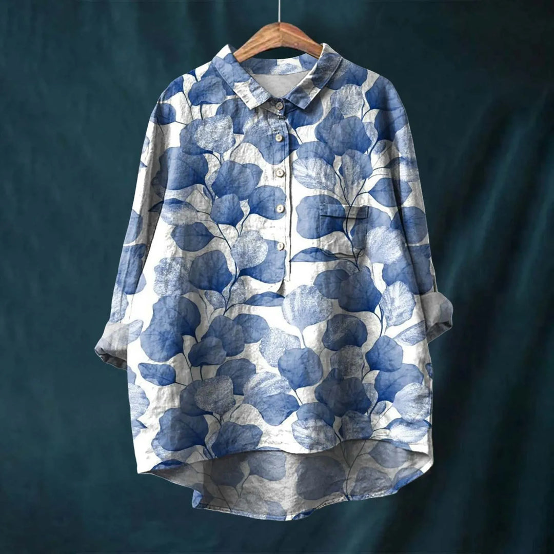 Estelle™ | Fresh Floral Midi Shirt