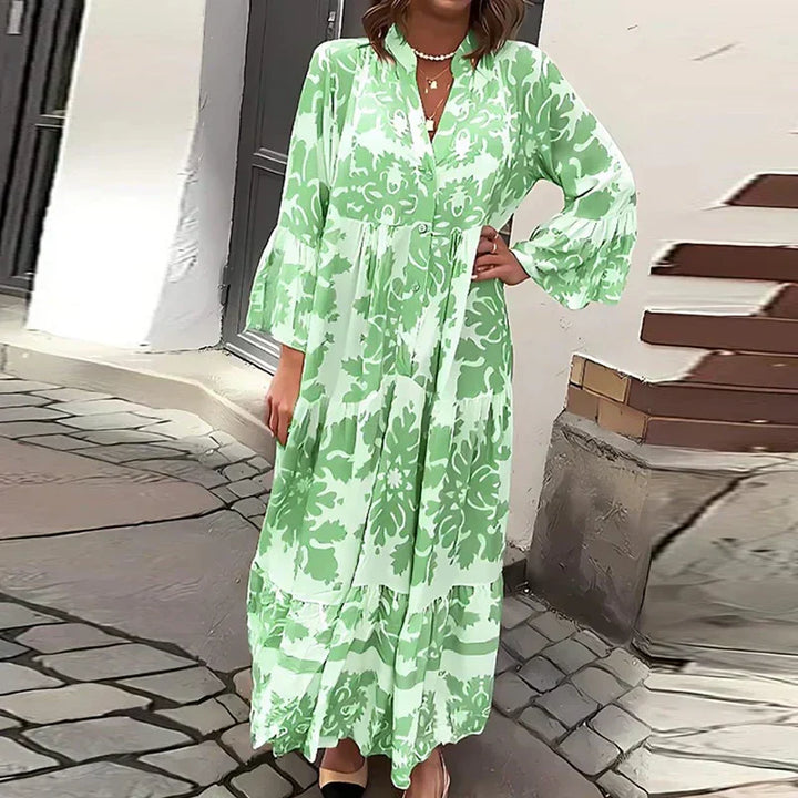 Ottoline | Printed Boho Maxi Dress