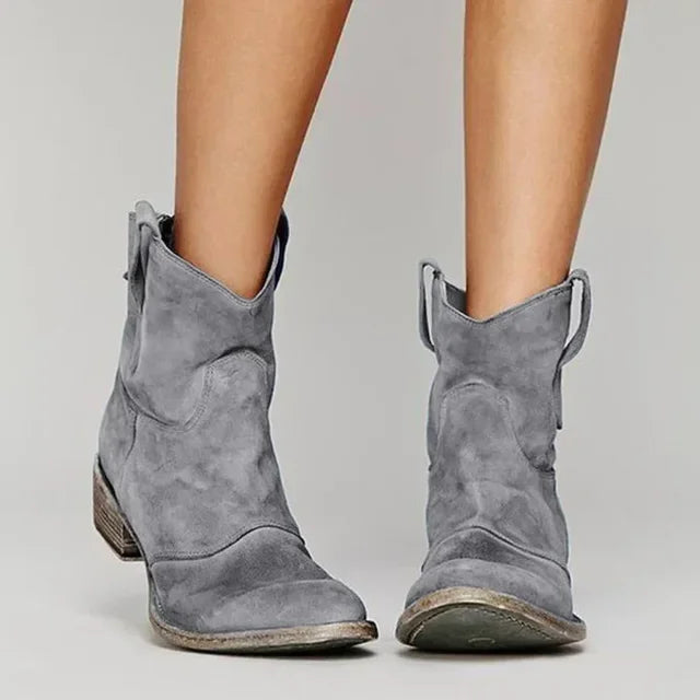 Ondine | Vintage Cowboy Ankle Boots