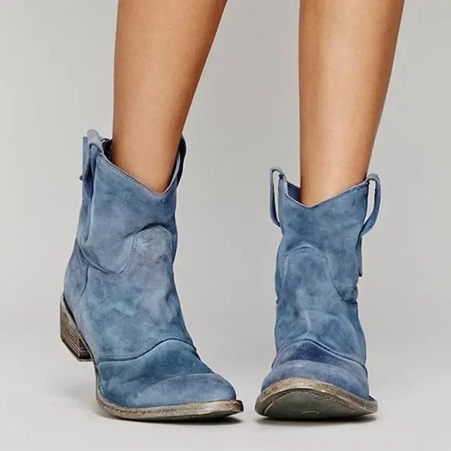 Ondine | Vintage Cowboy Ankle Boots